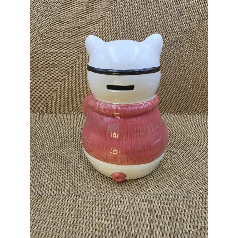 COOL PIG Ceramic‎ Pig Bank Motorcycle Goggles Dresser Top Decor Blushing Gift 8